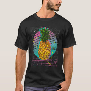 90er Retro Vaporwave Tropischer Sommer Exotische F T-Shirt