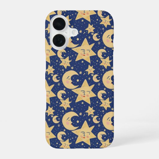 90er Retro Whimsy Goth Celestial iPhone 16 Hülle (Rückseite)
