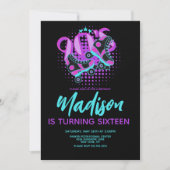 90er Roller Skate Thema Geburtstagsparty Einladung (Vorderseite)