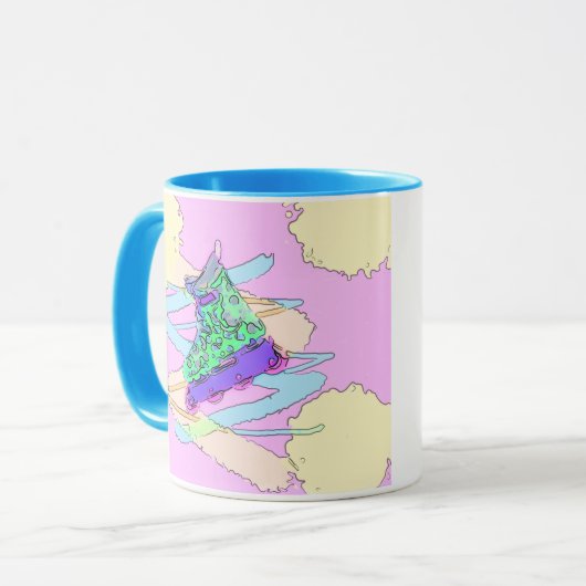 90er-Rollerblade-Spritzer Tasse (Vorderseite Links)