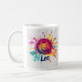 "90er-Rücken-Leo: Spritzer Paint Tasse" Kaffeetasse (Links)