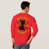 90er, Skateboard Katze, Skateboard stirbt nie T-Shirt (Schwarz voll)