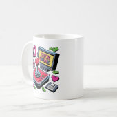 90er-Spiele-Krankheit Kaffeetasse (Vorderseite Links)