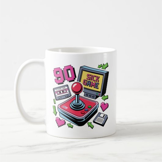 90er-Spiele-Krankheit Kaffeetasse (Links)