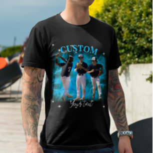 90er Sport Bootleg Rap Custom-Foto T-Shirt