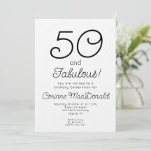 90er Style Fifty and Fabulous 50. Geburtstagsfeier
