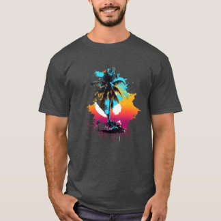 90er Style Kokosnuss Farbige Mädchen T-Shirt