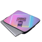 90er-Tech-Retrospektive Laptopschutzhülle (Vorne Knopf)