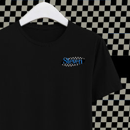 90er TV Comedy Black Blue Oval Ihr Name Logo T-Shirt