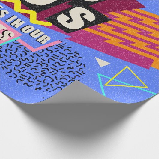 90er und 80er Poster. Wir haben die 90er Jahre Lie Geschenkpapier (Ecke)