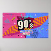 90er und 80er Poster. Wir haben die 90er Jahre Lie Poster (Vorne)