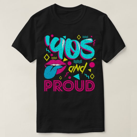 90er und stolz T-Shirt (Design vorne)