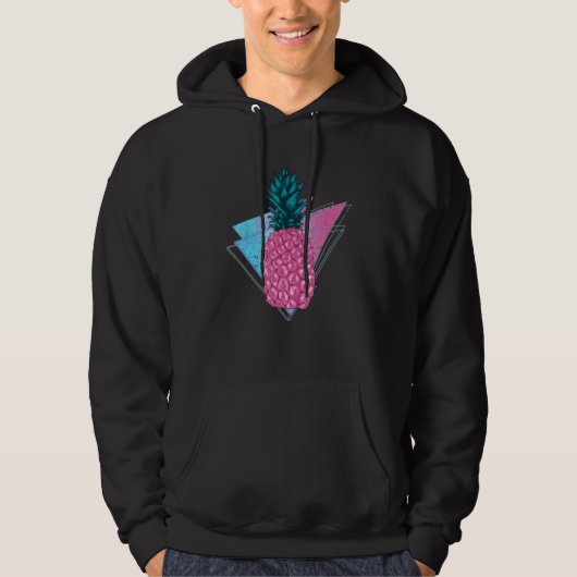 90er Vaporwave Tropischer Sommer Frucht Synthwave  Hoodie (Vorderseite)