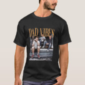 90er Vater Vibes Funny Vater Leben Vater's Day Lon T-Shirt (Vorderseite)