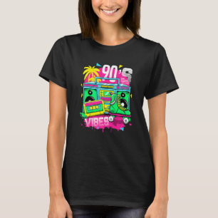 90er-Vibe 1990er Retro Vintage Neunziger Ich liebe T-Shirt