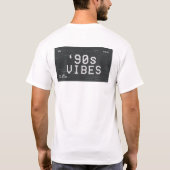90er Vibes Retro Glitch Design T-Shirt (Rückseite)