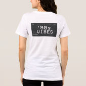 90er Vibes Retro Glitch Design Tri-Blend Shirt (Rückseite)