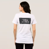 90er Vibes Retro Glitch Design Tri-Blend Shirt (Rückseite voll)