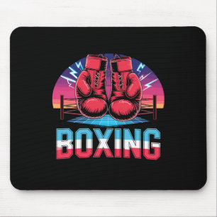 90er Vintage-Boxhandschuhe Fighter Boxer Mousepad