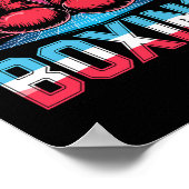 90er Vintage-Boxhandschuhe Fighter Boxer Poster (Ecke)