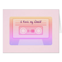 90er y2k Vaporwave Pink Valentinstag Card