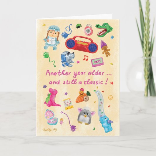 90s Baby Birthday Karte (Vorderseite)