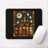90s Bears Halloween Humorous Vintage Haunted Mousepad (Mit Mouse)