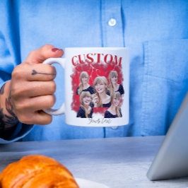 90's bootleg rap tee custom photo kaffeetasse