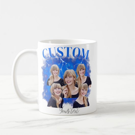 90's bootleg rap tee custom photo kaffeetasse (Links)