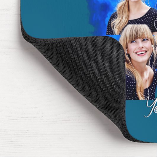 90s Bootleg Rap Tee Photo Mousepad (Ecke)