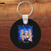 90s Bootleg Rap Tee Photo Schlüsselanhänger (Vorderseite)