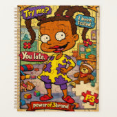 90s Comic Style Goal Setter Notebook Planer (Vorderseite)