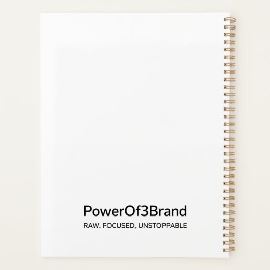 90s Comic Style Goal Setter Notebook Planer (Rückseite)