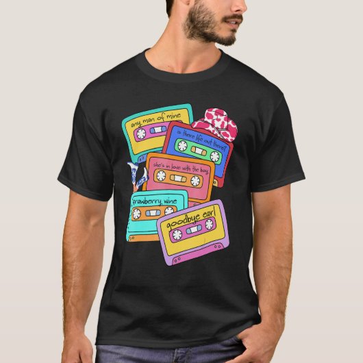 90s Country Cassette Tapes Retro Western Country C T-Shirt (Vorderseite)