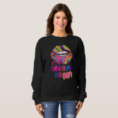 90s For Women Rave Outfit & 90s Festival Costume Sweatshirt (Vorne ganz)