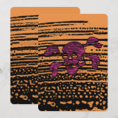 90s Goth Rockabilly Skull and Crossbones Punk Joll Einladung (Vorne/Hinten)