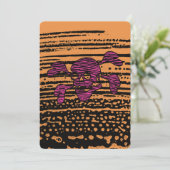 90s Goth Rockabilly Skull and Crossbones Punk Joll Einladung (Stehend Vorderseite)