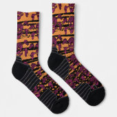 90s Goth Rockabilly Skull and Crossbones Punk Joll Socken (Rechts)