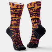 90s Goth Rockabilly Skull and Crossbones Punk Joll Socken (Gewinkelt)