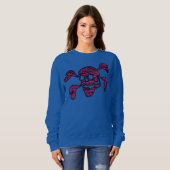 90s Goth Rockabilly Skull and Crossbones Punk Joll Sweatshirt (Vorne ganz)