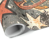 90s Happy Faces Sun Flowers Pattern Geschenkpapier (Rolleneckpunkt)