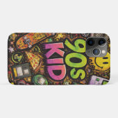 90s Kids Grunge Seamless Pattern: Pizza, Skeletons Case-Mate iPhone Hülle (Rückseite (Horizontal))