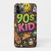 90s Kids Grunge Seamless Pattern: Pizza, Skeletons Case-Mate iPhone Hülle (Rückseite)
