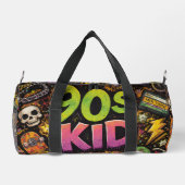 90s Kids Retro Pizza Fun Pattern Duffle Bag (Rückseite)