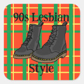 90s Lesbian Style Sticker (Vorderseite)