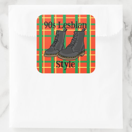 90s Lesbian Style Sticker (Tasche)
