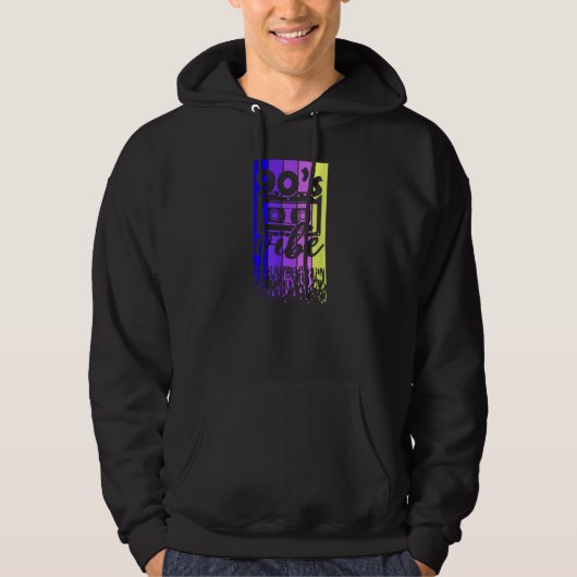 90s Music Vibe Retro Cassette Great Throwback Hoodie (Vorderseite)