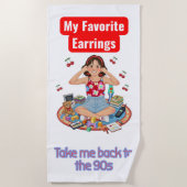 90s Nostalgia girl  Strandtuch (Vorderseite)