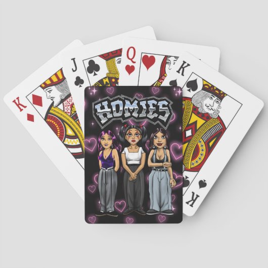 90s Nostalgia Lil Homies Playing Cards Chola Spielkarten (Rückseite)