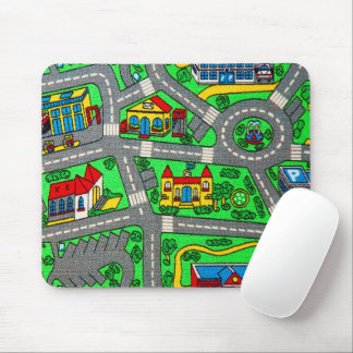 90s nostalgia, nostalgic Track carpet Car Road Mousepad